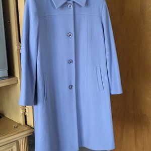 Roamans Women's Plus Size Wool-Blend Classic A-Line Coat Periwinkle